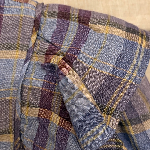 Sezane Jane Shirt Blush Check Print - Size 12 - Picture 7 of 7